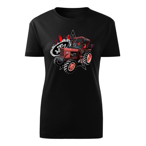 MTZ 82 fekete női traktoros póló
