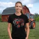MTZ 82 fekete női traktoros póló
