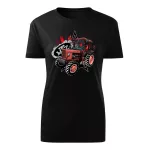 MTZ 82 fekete női traktoros póló
