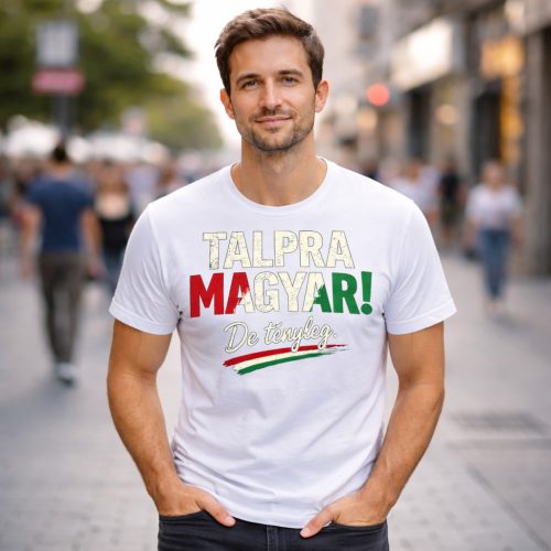 Talpra magyar póló (fehér)