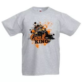 Quad King Gyerek Szürke póló