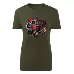 MTZ 82 zöld traktoros női póló