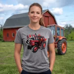 MTZ 82 szürke női traktoros póló