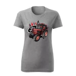 MTZ 82 szürke női traktoros póló