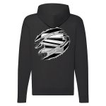 SEAT CIPZÁRAS FEKETE KAPUCNIS PULÓVER