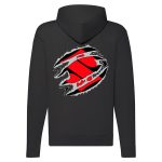 SUZUKI CIPZÁRAS FEKETE KAPUCNIS PULÓVER