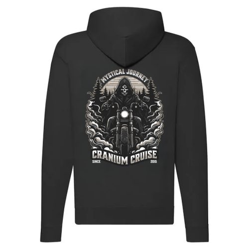 MYSTICAL JOURNEY MOTOROS CIPZÁRAS PULÓVER FEKETE