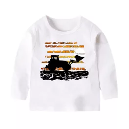   "I LOVE TRACTORS" FEHÉR HOSSZÚ UJJÚ GYEREK PÓLÓ