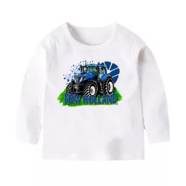 NEW HOLLAND FEHÉR HOSSZÚ UJJÚ GYEREK PÓLÓ