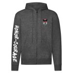 A Soliders... cipzáras pulóver (sötétszürke)