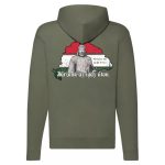 Járjunk az igaz úton cipzáras pulóver (zöld)