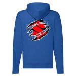 SUZUKI CIPZÁRAS KÉK KAPUCNIS PULÓVER