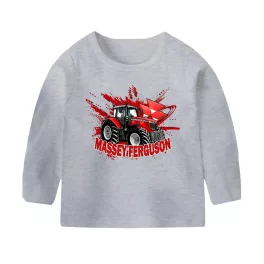 MASSEY FERGUSON SZÜRKE HOSSZÚ UJJÚ GYEREK PÓLÓ