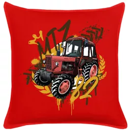 MTZ 82 PIROS PAMUTVÁSZON DÍSZPÁRNA (MTZ KING)