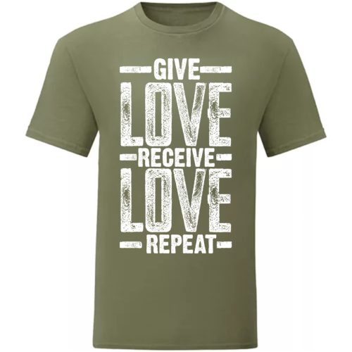 Give Love...Zöld póló