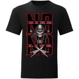 NO BIKE NO LIFE MOTOROS FEKETE PÓLÓ