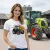 Claas Axion fehér traktoros női póló