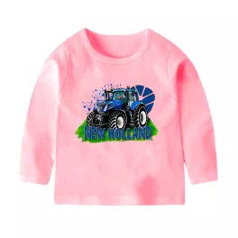 NEW HOLLAND RÓZSASZÍN HOSSZÚ UJJÚ GYEREK PÓLÓ