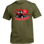 MASSEY FERGUSON TRAKTOROS Póló Katonazöld