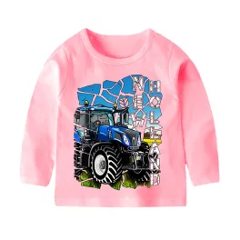   NEW HOLLAND FELIRATOS RÓZSASZÍN HOSSZÚ UJJÚ GYEREK PÓLÓ