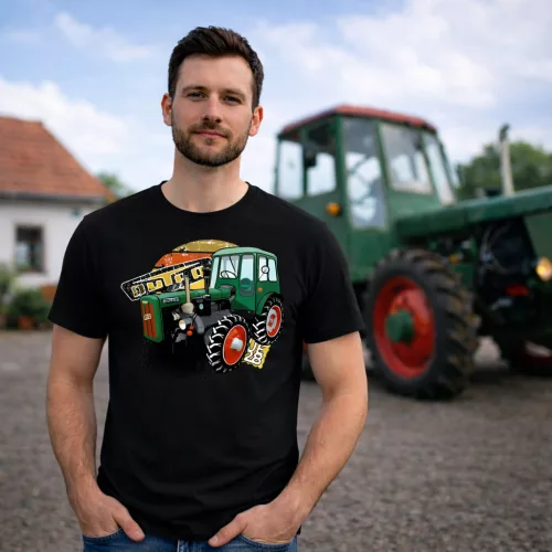 KIS DUTRA (UE28) TRAKTOROS PÓLÓ FEKETE 