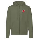 SUZUKI CIPZÁRAS ZÖLD KAPUCNIS PULÓVER