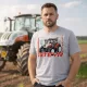 Steyr szürke Traktoros póló