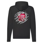 FIAT CIPZÁRAS FEKETE KAPUCNIS PULÓVER