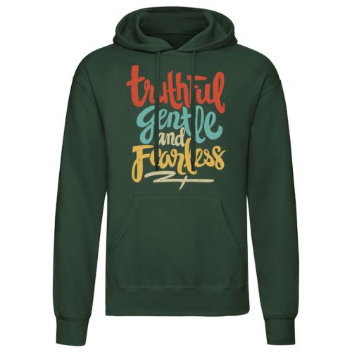 Thruthful…Zöld kenguruzsebes pulóver