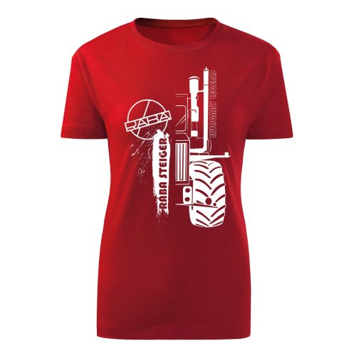Rába NEW körvonalas design piros női póló
