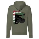 Army cipzáras pulóver (zöld)