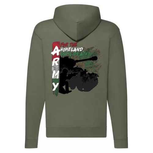 Army cipzáras pulóver (zöld)