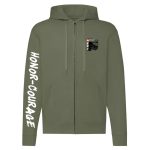 Army cipzáras pulóver (zöld)