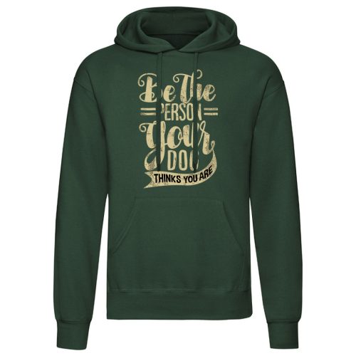 Be the Person…Zöld kenguruzsebes pulóver