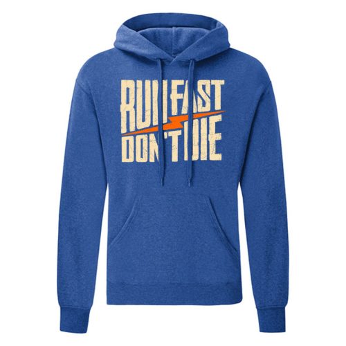 Run Fast…Kék kenguruzsebes pulóver