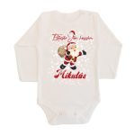 ELŐSZÖR JÖN HOZZÁM A MIKULÁS BABA BODY  Hosszú ujjú