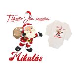 ELŐSZÖR JÖN HOZZÁM A MIKULÁS BABA BODY  Hosszú ujjú