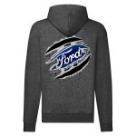 FORD CIPZÁRAS SÖTÉTSZÜRKE KAPUCNIS PULÓVER