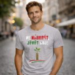 Ne háborút, jövőt adj! póló (szürke)