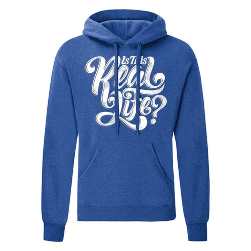 Is this Real Life Kék kenguruzsebes pulóver