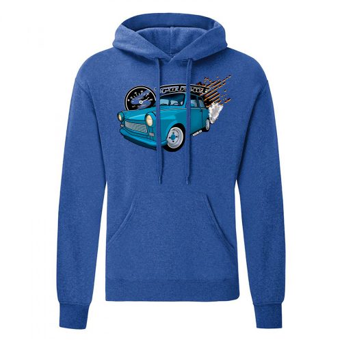 outlet TRABANT 601 KAPUCNIS PULÓVER KÉK L-es