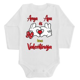 VALENTIN-NAPI Lány Baba body hosszú ujjú