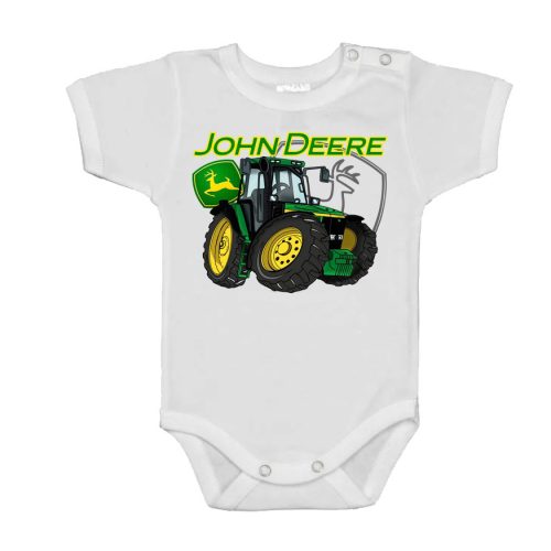 Zöld Traktor Baby Body RÖVID UJJÚ