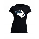 Ő AZ ÉN CSAJOM/PASIM...FEKETE RÖVID UJJÚ PÁROS PÓLÓ 