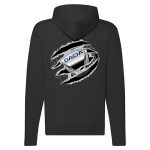 DACIA CIPZÁRAS FEKETE KAPUCNIS PULÓVER