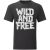 Wild and Free Fekete póló