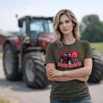 Massey Ferguson zöld traktoros női póló