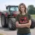 Massey Ferguson zöld traktoros női póló