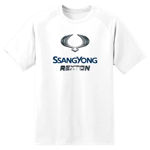 SsangYong Rexton Logo  mintás Fehér Póló