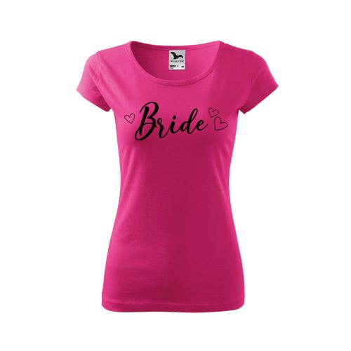 Bride fekete minta pink póló